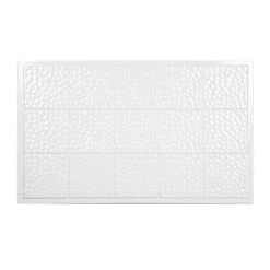 GET Enterprises ML-160-W White Melamine Full Size Adaptor Plate Cut Out Cover 21-1/2" X 13"