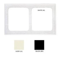 GET Enterprises ML-169 Melamine Full Size Adapter Plate With Two Cut-Outs For ML-177