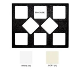 GET Enterprises ML-175 Melamine Full Size Adaptor Plate With 8 Cut Outs For ML-149 And ML-150