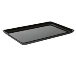 GET Enterprises ML-179-BK Bake And Brew Black Rectangular Platter 11.69" X 7.88" - 1 Doz