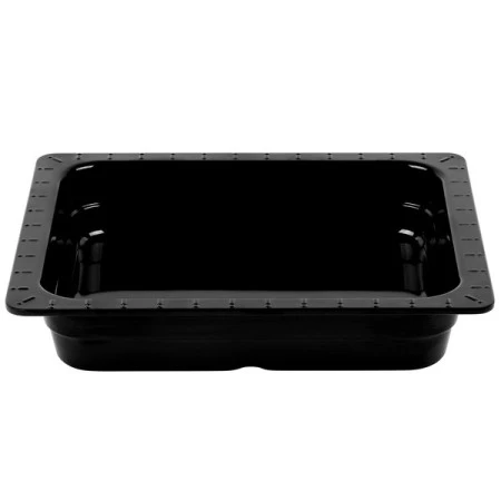 GET Enterprises ML-18-BK Black Half Size Melamine Food Pan 2-1/2" - 3 Pcs 1 GET Enterprises ML-18-BK Black Half Size Melamine Food Pan 2-1/2" - 3 Pcs