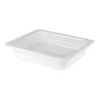 GET Enterprises ML-18-WH White Half Size Melamine Food Pan 2-1/2" - 3 Pcs
