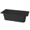 GET Enterprises ML-22-BK Black Melamine Full Size Food Pan 4" - 3 Pcs