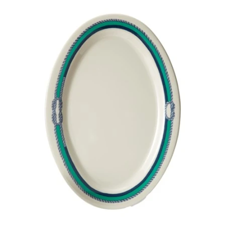 GET Enterprises OP-120-FP Freeport Melamine Oval Platter 12" X 9" - 1 Doz 1 GET Enterprises OP-120-FP Freeport Melamine Oval Platter 12" X 9" - 1 Doz