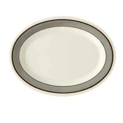GET Enterprises OP-950-CA Diamond Cambridge Melamine Oval Platter 9-3/4" X 7-1/4" - 2 Doz
