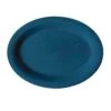 GET Enterprises OP-950-TB Texas Blue Melamine Oval Platter 9-3/4" X 7-1/4" - 2 Doz