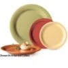 GET Enterprises SP-OP-950-COMBO Diamond Harvest Melamine Oval Platter 9-3/4" X 7-1/4" - 2 Doz