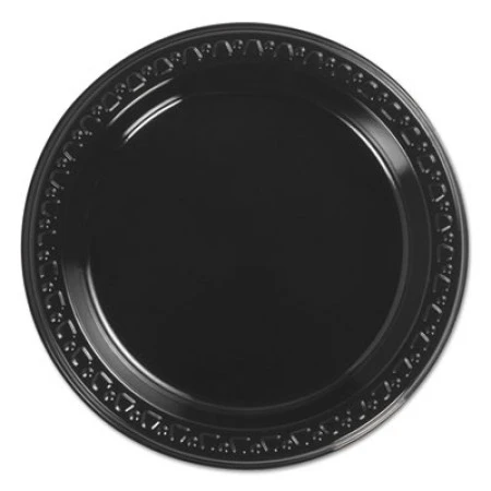 Chinet Black Heavyweight Plastic Plates, 6", 1000/Carton 1 Chinet Black Heavyweight Plastic Plates, 6", 1000/Carton