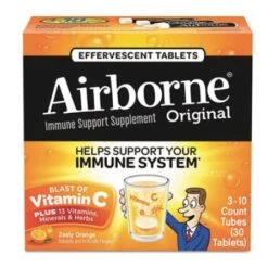 Immune Support Effervescent Tablet, Zesty Orange, 10/Box, 72 Box/Carton