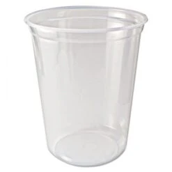 Microwavable Deli Containers, 32 Oz, Clear, 500/Carton