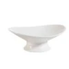 CAC China OPST-9 Accessories Footed Porcelain Oval Plate 8 3/4" - 1 Doz