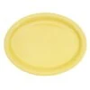 CAC China L-13NR-Y Las Vegas Yellow Oval Narrow Rim Platter 11 1/2" - 1 Doz