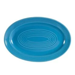CAC China TG-12-PCK Tango Peacock Oval Platter 10 5/8" - 2 Doz