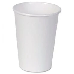 Dixie White Hot Paper Cups, Hot, 12 Oz., White, 50/Sleeves, 20 Sleeves/Carton