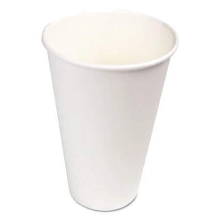 Paper Hot Cups, 16 Oz., White, 1000/Carton 1 Paper Hot Cups, 16 Oz., White, 1000/Carton