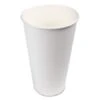 White Paper Hot Cups, 20 Oz., 600/Carton