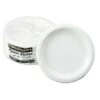 White Plastic Dinnerware, Plates, 10 1/4", 125/Pack