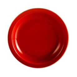 CAC China L-7NR-R Las Vegas Red Narrow Rim Plate 7 1/4" - 3 Doz