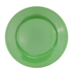 CAC China LV-16-G Las Vegas Green Rolled Edge Plate 10 1/2" - 1 Doz