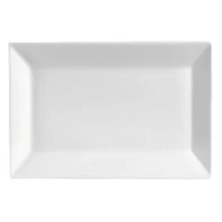 CAC China KSE-651 Kingsquare Super White Rectangular Platter 14 1/2" - 1 Doz