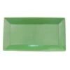 CAC China KC-13-G Color Arts Green Rectangular Platter 11 1/2" - 1 Doz