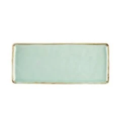 CAC China PMS-RT41-G Palm Springs Light Green Rectangular Platter 14" - 1 Doz