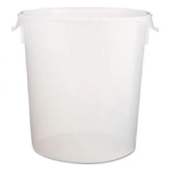 Rubbermaid Round Storage Containers, Clear, 22 Qt,6/Carton