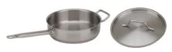 Royal ROY SS SAUTE 3 Stainless Steel Induction-Ready Saute Pan With Lid 3 Qt.