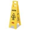 Rubbermaid "Caution Wet Floor" Yellow 4-Sided Floor Sign