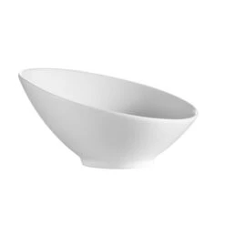 CAC China SHER-B5 Sheer Bone White Salad Bowl 8 Oz., 5" - 3 Doz