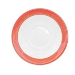 CAC China R-2-R Rainbow Red Saucer For R-1-R 6" - 3 Doz
