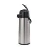 Service Ideas ECAL25S Eco-Air Stainless Satin Glass Lined Vacuum Lever Lid Airpot 2.5 Liter