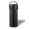 Service Ideas ECAS22PBLK Eco-Air Stainless Steel Lined Black Pump Lid Airpot, 2.4 Liter