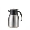 Service Ideas FVPC15 SteelVac Essential Carafe, Brushed With Black 1.5 Liter
