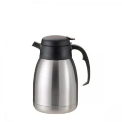 Service Ideas FVPC15 SteelVac Essential Carafe, Brushed With Black 1.5 Liter