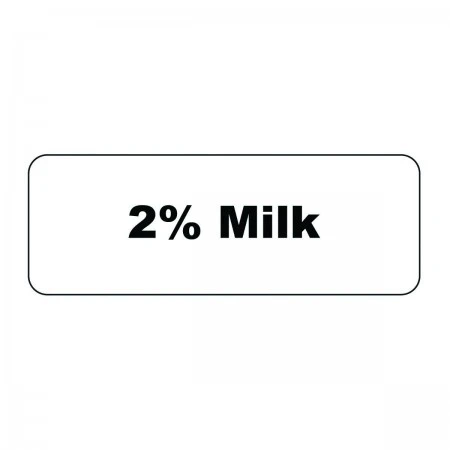 Service Ideas MT12 Rectangular Magnetic Flavor Tag, 2% Milk 1 Service Ideas MT12 Rectangular Magnetic Flavor Tag, 2% Milk