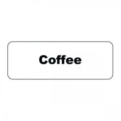 Service Ideas MT1CF Rectangular Magnetic Flavor Tag, Coffee