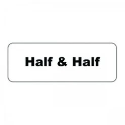 Service Ideas MT1HH Rectangular Magnetic Flavor Tag, Half & Half