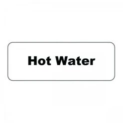 Service Ideas MT1HW Rectangular Magnetic Flavor Tag, Hot Water