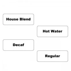 Service Ideas SC1HBCL Static Cling Label Clear Hot Pack, 20 Sheets