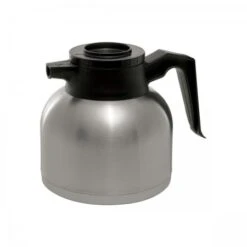 Service Ideas SHS19S Short Stainless Vacuum Decanter, 1.9 Liter