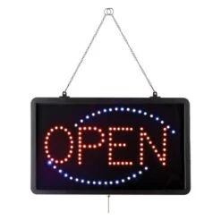 CAC China SLED-OP01 LED Sign "OPEN" Rectangular