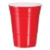 Dart Plastic Party Cold Cups, 16 Oz. Red - 1000 Pcs