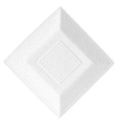 CAC China TGO-SQ8 Tango Bone White Square Plate 8" - 2 Doz