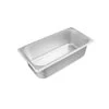 CAC China STPT-S25-4 1/3 Size 25-Gauge Stainless Steel Steam Pan 4"