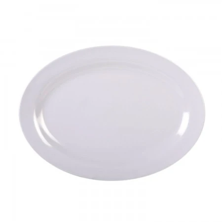 Thunder Group 2012TW Imperial White Melamine Oval Platter 12" X 8-5/8" 1 Thunder Group 2012TW Imperial White Melamine Oval Platter 12" X 8-5/8"