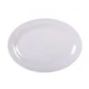 Thunder Group 2014TW Imperial White Melamine Oval Platter 14" X 10"