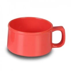 Thunder Group CR9016RD Orange Melamine Soup Mug 10 Oz. - 1 Doz
