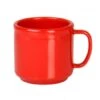 Thunder Group CR9035PR Pure Red Melamine Mug 10 Oz. - 1 Doz