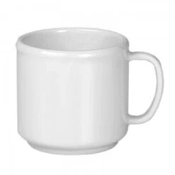 Thunder Group CR9035W White Melamine Mug 10 Oz. - 1 Doz